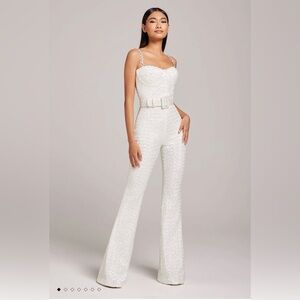 Nadine Merabi Lucinda White Jumpsuit